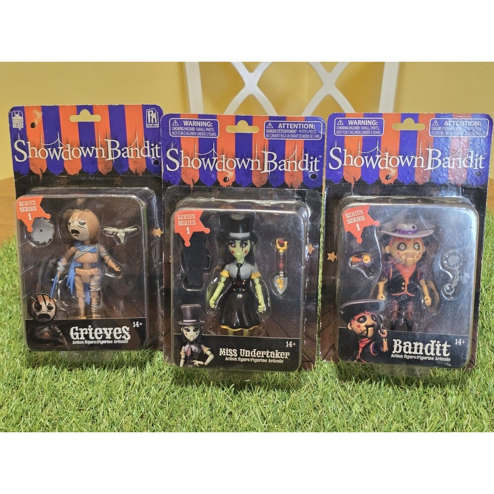 2019 Showdown Bandit Series 1 Set of 3 Miss Undertaker Bandit & Grieves Figures